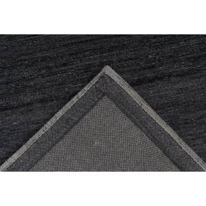 Tapis de salon moderne en laine EAGLE Anthracite - 80 x 150 cm