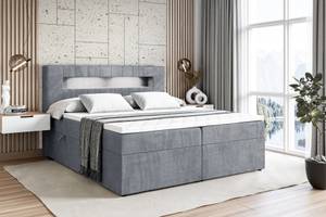 Boxspringbett - ORGOL Grau - Breite: 120 cm - H4