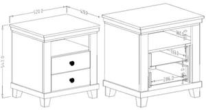 Schlafzimmer Set ELDA 3-teilig Braun - Grün - Holzwerkstoff - 295 x 88 x 211 cm