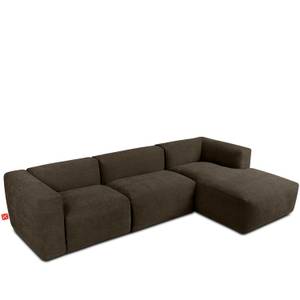 Ecksofa BUFFO 5-Sitzer Braun - Breite: 297 cm - Armlehne beidseitig montierbar - Ecke davorstehend rechts - Ottomane davorstehend rechts