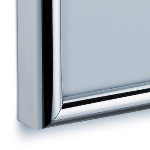 2 x Bilderrahmen 13 x 18 cm silber Silber - Weiß - Holzwerkstoff - Glas - Kunststoff - 14 x 19 x 2 cm