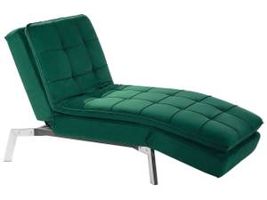 Chaiselongue LOIRET Smaragdgrün - Grün - Silber