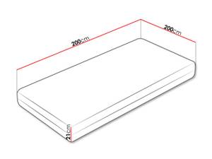 Matratze Hera 200x200x21 Breite: 200 cm