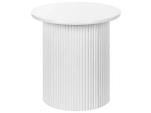 Table d'appoint OLLIE Blanc - Bois manufacturé - 40 x 42 x 40 cm