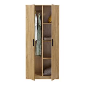 Kleiderschrank Eiselfing Braun - Holzwerkstoff - 80 x 176 x 52 cm