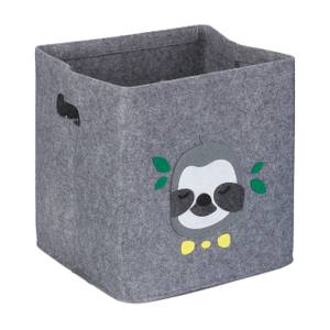 Boîte de rangement pour enfant Noir - Gris - Blanc