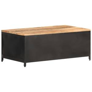 Couchtisch D396 Schwarz - Massivholz - 50 x 37 x 90 cm