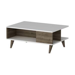 Table basse Grenaa rectangulaire Blanc - Bois manufacturé - 90 x 39 x 60 cm