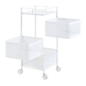 Chariot de service Sunndal Blanc - Hauteur : 65 cm