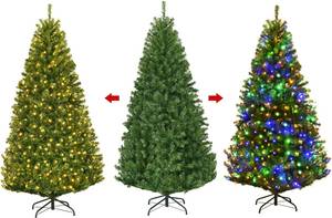 180cm LED Künstlicher Weihnachtsbaum Grün - Kunststoff - 100 x 180 x 100 cm