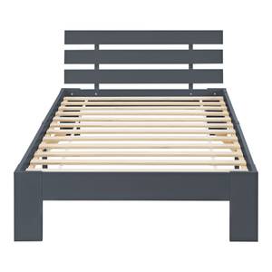 Cadre de Lit Nivala à Matelas Pin Gris - Largeur : 94 cm