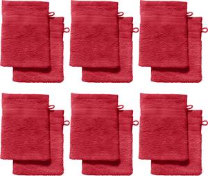 Waschhandschuh 12er-Pack 166402 Rot