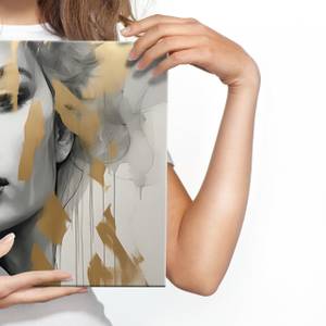 Leinwandbild abstraktes Frau Porträt 40 x 30 x 30 cm