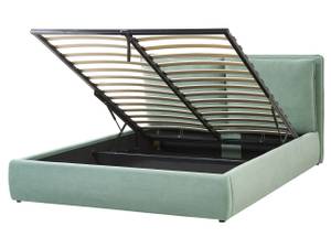 Lit double BAJONNA Vert - Menthe - 183 x 231 cm