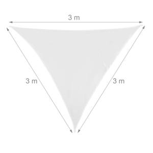 Voile d'ombrage triangle blanc 300 x 250 cm