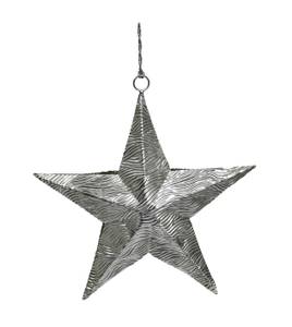 Stern zum Hängen Silber - Metall - 6 x 1 x 19 cm