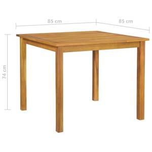 Salle à manger (lot de 5) 3005711-2 Bois massif - Bois/Imitation - 85 x 74 x 85 cm