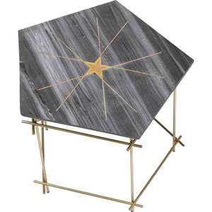 Table d'appoint Mystic Pentagon Gris - Pierre - 66 x 52 x 62 cm