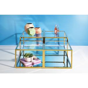 Tables basses Orion (lot de 4) Doré - Verre - 100 x 42 x 100 cm