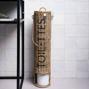 Support de papier toilette Rustic Rattan Marron - Rotin - Bois/Imitation - 18 x 70 x 18 cm
