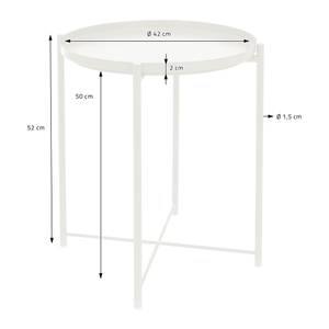 Table d'appoint ML-DESIGN Set Blanc