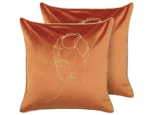 Coussin décoratif CROCUS Doré - Orange