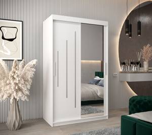 Armoire à portes coulissantes york 2 Blanc - Largeur : 120 cm - 2 porte