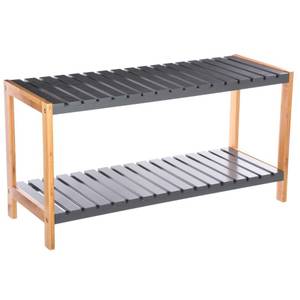 Holzschuhschrank - Organizer Grau - Holzwerkstoff - 26 x 36 x 70 cm