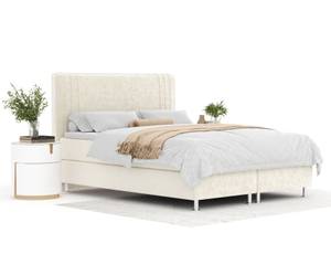 Boxspringbett Casone Weißgold - Breite: 180 cm