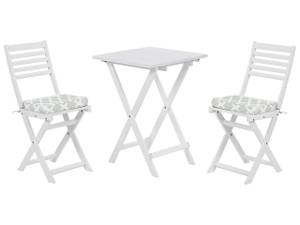 Bistro Set FIJI 3-tlg Grün - Weiß