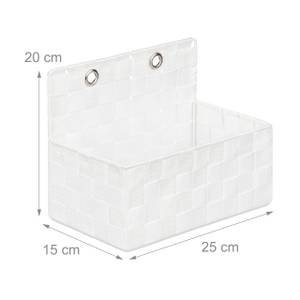 Lot de 4 corbeilles de rangement Blanc