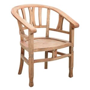 Fauteuil en acajou naturel Bois manufacturé - 66 x 83 x 61 cm