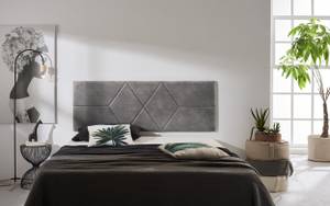 Tête de lit en tissu Rhombus 162x57 Gris