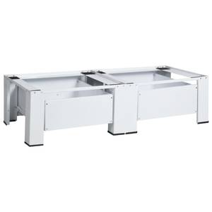 Socle pour machine à laver 51195 Blanc - Métal - 127 x 33 x 55 cm