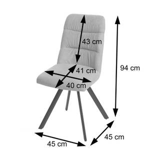 Chaise salle à manger J69 (lot de 2) Rose vieilli