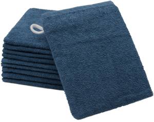 Waschhandschuh 00000394 10er-Set Marineblau