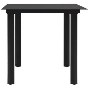 Table de salle à manger Noir - Métal - 80 x 74 x 80 cm