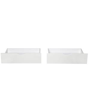 Coffret de rangement lot de 2 2196 Blanc - Bois massif - Bois/Imitation - 82 x 22 x 53 cm