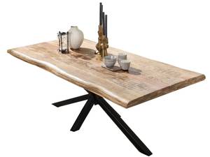 Tischplatte 56737 Braun - Massivholz - Holzart/Dekor - 220 x 6 x 100 cm