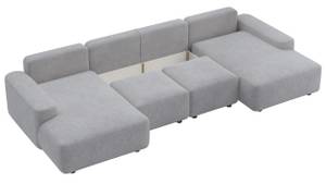 U-Form-Sofa CARNOS Grau