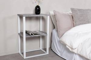 Table de chevet RISE NS30 Blanc - Bois manufacturé - Matière plastique