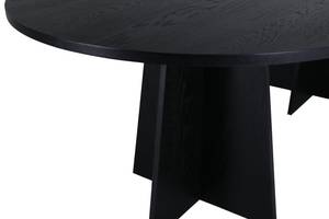 Table à manger BOOTCUT DT115 Noir - Bois manufacturé - Matière plastique - 115 x 75 x 230 cm