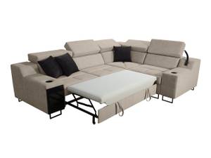 Ecksofa Alicante II Beige - Ecke davorstehend rechts