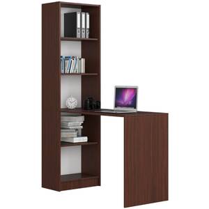 Schreibtisch mit Regal  SMART CLP Wenge Dekor