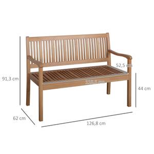 Gartenstuhl 84B-676 Gelb - Massivholz - 62 x 92 x 127 cm