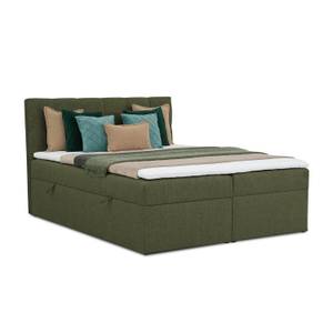 Boxspringbett Moody Khaki - Breite: 160 cm