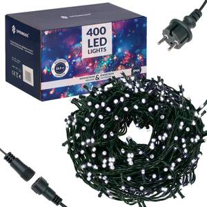 LED-Lichterkette 25.5 m Weiß - Kunststoff - 26 x 26 x 26 cm