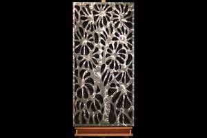 Tableau métallique 3D Immortal Spirit Noir - Argenté - Métal - 60 x 120 x 3 cm