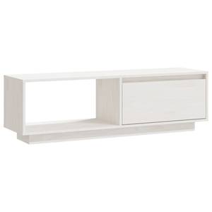 TV-Schrank D214 Weiß - Massivholz - 30 x 34 x 110 cm