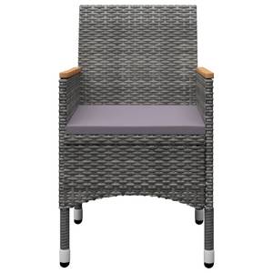 Salle à manger (lot de 5) 3068748 Gris - Bois massif - Bois/Imitation - 70 x 74 x 140 cm